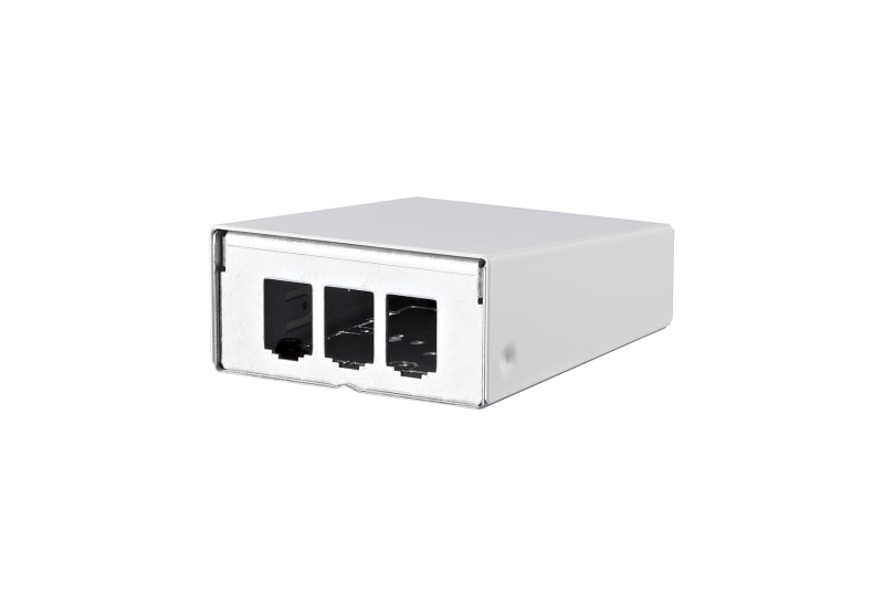 METZ CONNECT - Modul AP-Gehäuse 3 Port reinweiß RAL9010