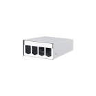 METZ CONNECT - Modul AP-Gehäuse 4 Port reinweiß RAL9010