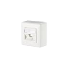 METZ CONNECT - Modul Anschlussdose AP1 Port unbest reinweiß RAL9010