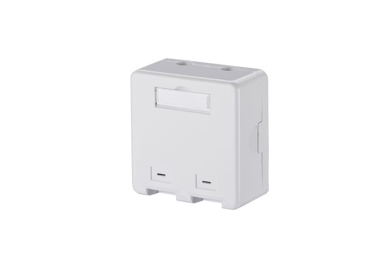 METZ CONNECT - Keystone Anschlussdose AP 2 Port unbestückt