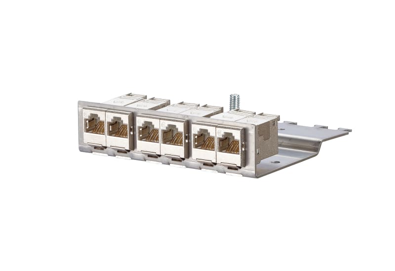 METZ CONNECT - E-DATmodul 6x8(8) 1HE Patchfeld Cat 6A Aluminium