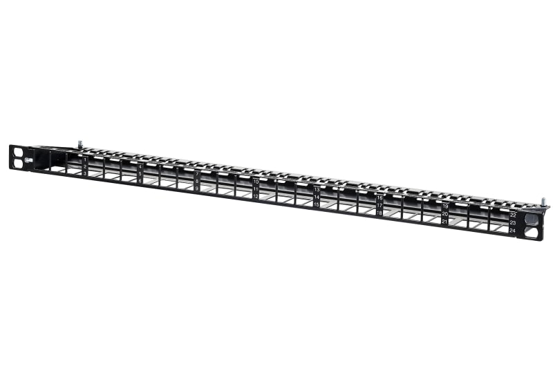 METZ CONNECT - 19'' Modulträger K. 0,5HE24 Port schwarz unbestückt