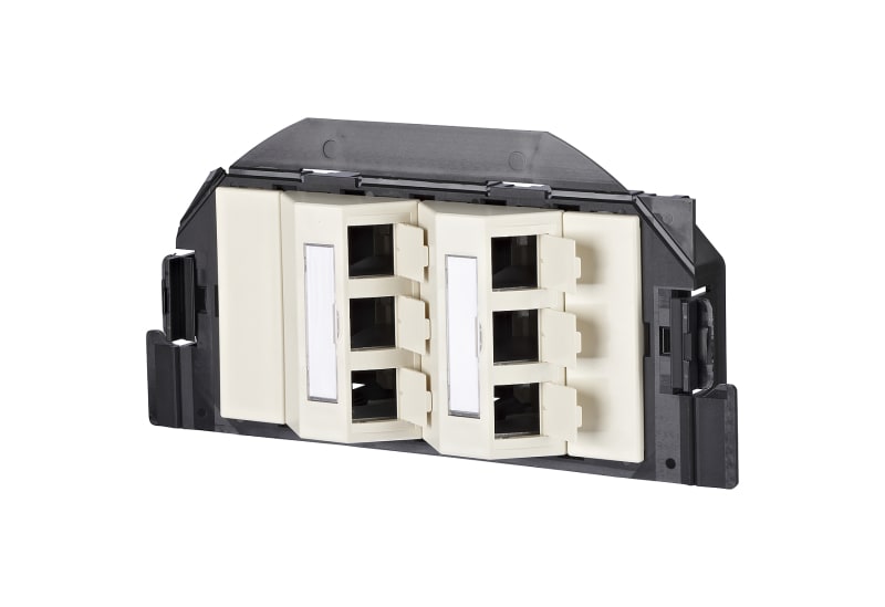 METZ CONNECT - Subway GB2 Modul 6 Port perlweiß RAL1013 unbestückt