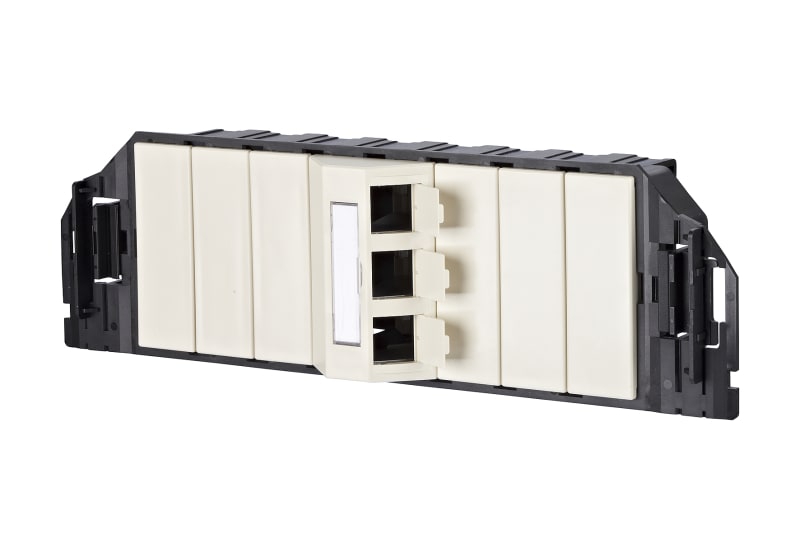 METZ CONNECT - Subway GB3 Modul 3 Port perlweiß RAL1013 unbestückt