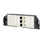 METZ CONNECT - Subway GB3 Modul 3 Port perlweiß RAL1013 unbestückt