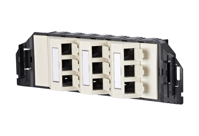 METZ CONNECT - Subway GB3 Modul 9 Port perlweiß RAL1013 unbestückt