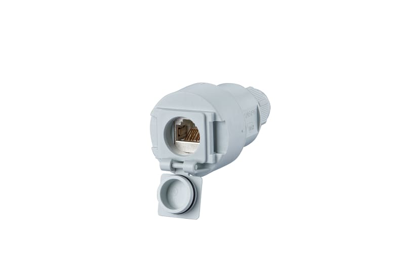METZ CONNECT - E-DAT Industry IP67 V6 KK 1PCat.6A C6Amodul RAL7035