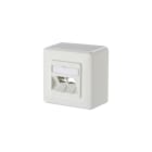 METZ CONNECT - Modul Anschlussdose AP 2 Port 43 mm reinweiß RAL9010 unbestü