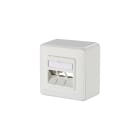 METZ CONNECT - Modul Anschlussdose AP 3 Port 43 mm reinweiß RAL9010 unbestü
