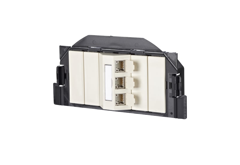 METZ CONNECT - C6Amodul 3 Port 180°M GB2 perlweiß RAL1013