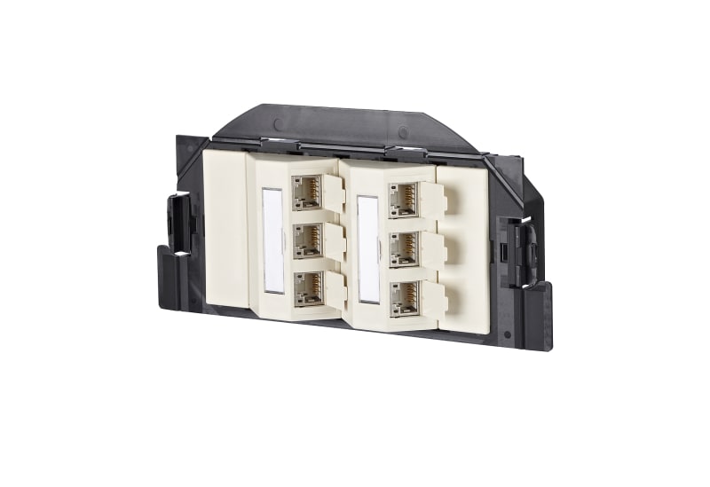 METZ CONNECT - C6Amodul 6 Port 180°M GB2 perlweiß RAL1013