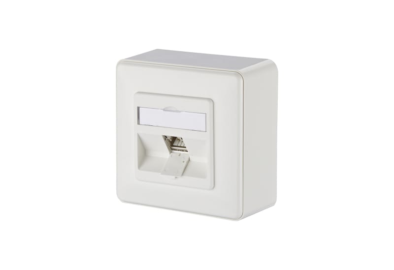 METZ CONNECT - C6Amodul 1 Port 270°M APreinweiß RAL9010