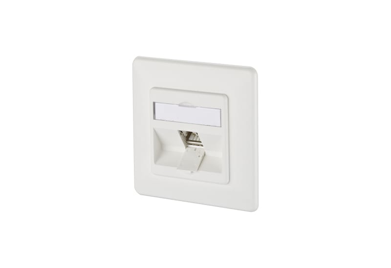 METZ CONNECT - C6Amodul 1 Port 270°M UPreinweiß RAL9010