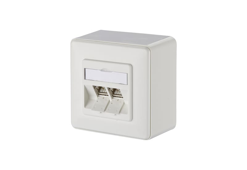 METZ CONNECT - C6Amodul 2 Port 270°M APreinweiß RAL9010