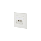 METZ CONNECT - C6Amodul 2 Port 270°M UPreinweiß RAL9010