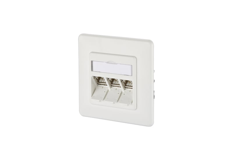 METZ CONNECT - C6Amodul 3 Port 270°M UPreinweiß RAL9010
