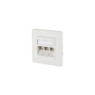 METZ CONNECT - C6Amodul 3 Port 270°M UPreinweiß RAL9010