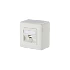 METZ CONNECT - Keystone Anschlussdose AP 1 Port reinweiß RAL9010 unbest