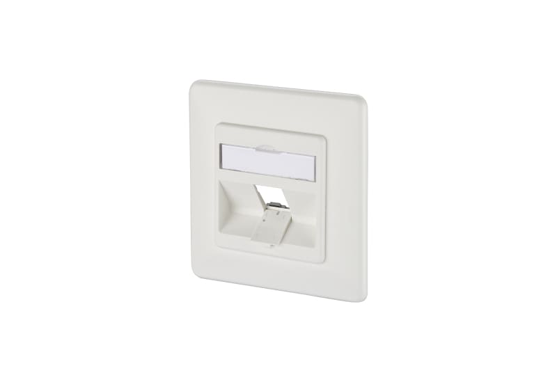 METZ CONNECT - Keystone Anschlussdose UP 1 Port reinweiß RAL9010 unbest