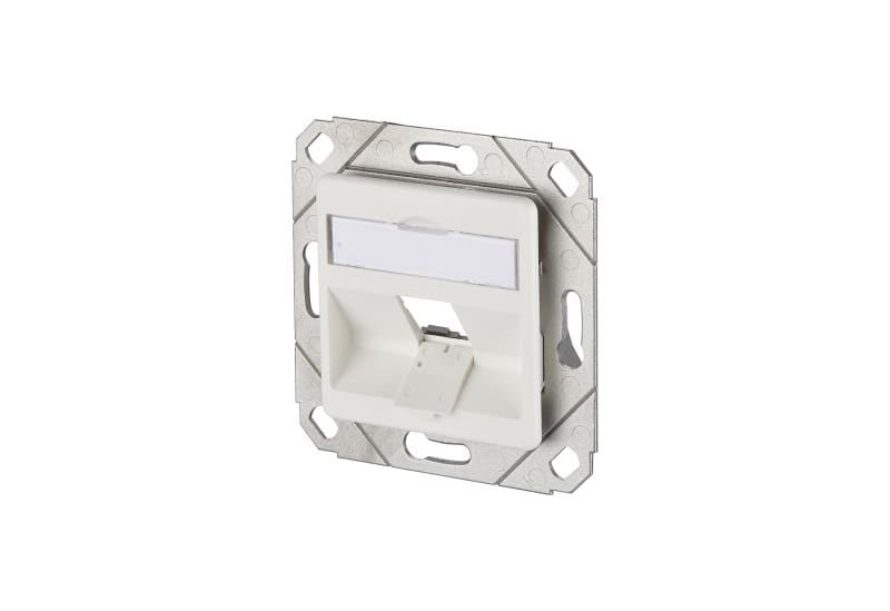 METZ CONNECT - Keystone Anschlussdose UPk1 Port reinweiß RAL9010 unbest