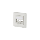 METZ CONNECT - Keystone Anschlussdose UP 3 Port reinweiß RAL9010 unbest