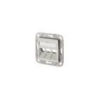METZ CONNECT - Keystone Anschlussdose UPk3 Port reinweiß RAL9010 unbest