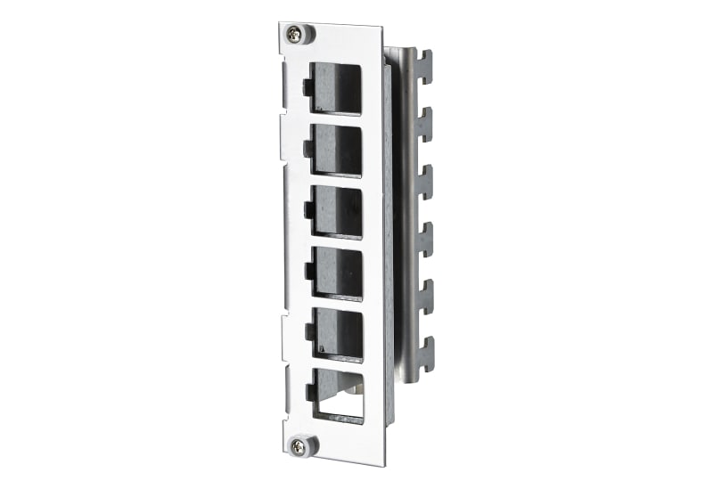 METZ CONNECT - Modulträger Keystone 6 Port 3HE7TE unbestückt Edelstahl