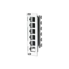 METZ CONNECT - Modulträger Keystone 6 Port 3HE7TE unbestückt Edelstahl