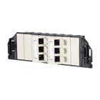 METZ CONNECT - Subway Unterflureinheit GB3 Keystone 6 Port perlweiß leer