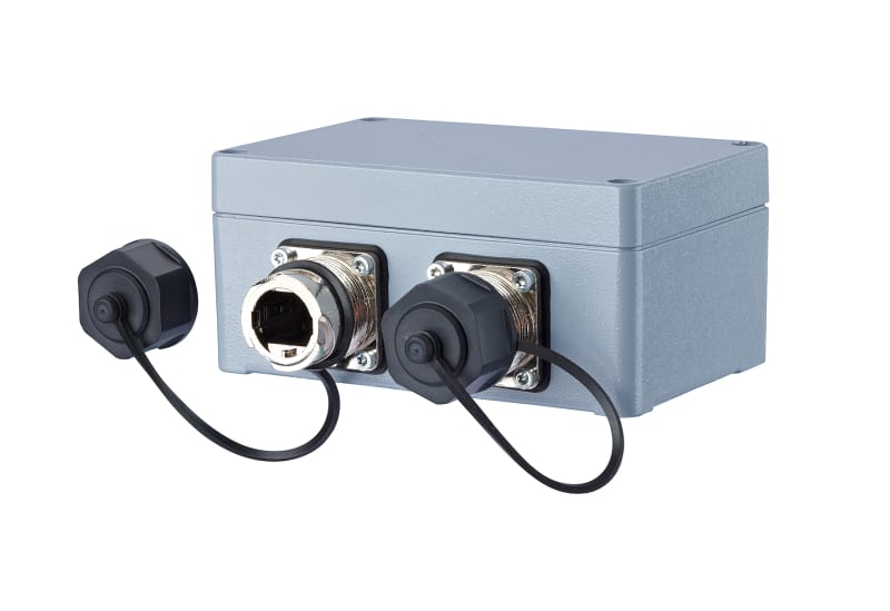 METZ CONNECT - E-DAT Industry IP67 V1 2 Port metal outlet