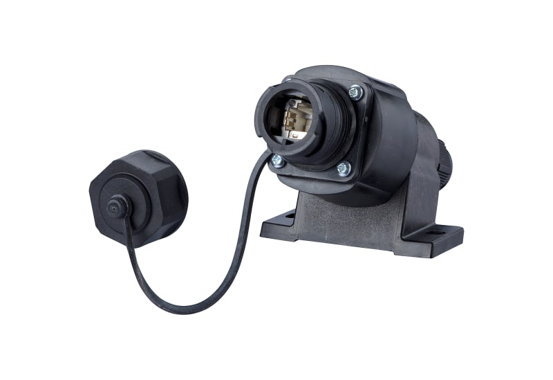 METZ CONNECT - E-DAT Industry IP67 V1 AP + RJ45 field jack insert Cat.6