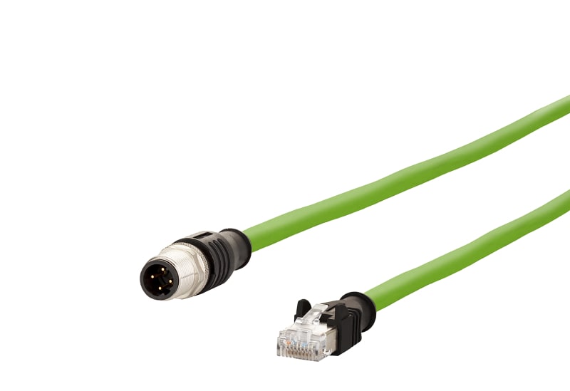 METZ CONNECT - Verbindungsleitung M12 S-RJ45S4-polig D-kodiert RJ45 2,0 m