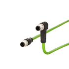METZ CONNECT - Verbindungsleitung M12 S-M12 S 4-pol D-kodiert gew-ger 1,0 m