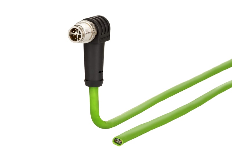 METZ CONNECT - Anschlussleitung M12 Stecker8-polig X-kodiert gew 10,0 m