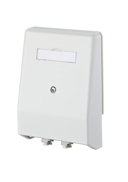 METZ CONNECT - OpDAT 4 UP 2xLC-D MM bestückt reinweiss, 2Kupp/beige/Ph-Br