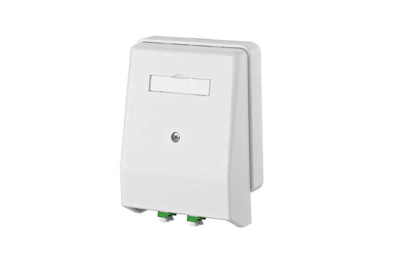 METZ CONNECT - OpDAT 4 AP 2xLC-D APC OS2 (grün) reinweiß