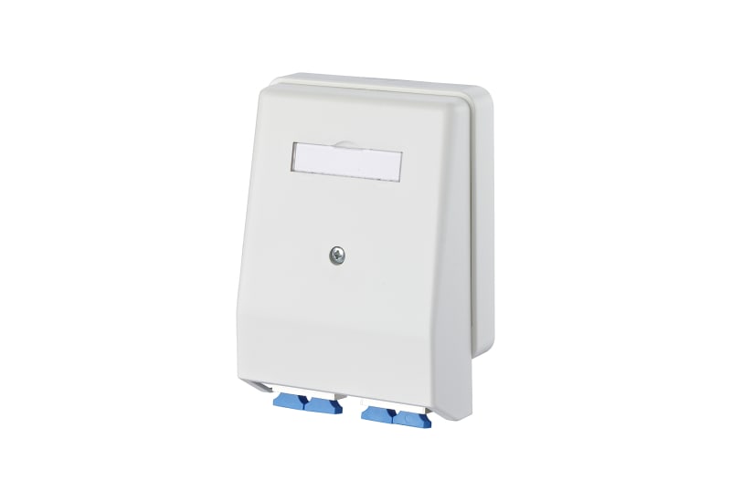 METZ CONNECT - OpDAT 4 AP 2xSC-D MM bestückt reinweiss, 2Kupp/metall/Ph-Br