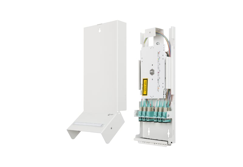 METZ CONNECT - CP splice 6xSC-D OM3 12Pigt 33x13x4,5cm, 6 Kup/aqua/Ker