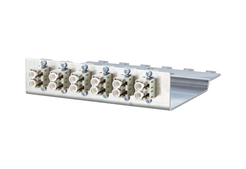 METZ CONNECT - OpDAT 6M 1HE 6xLC-D MM 6 Kup/beige/Ph-Br/OM2