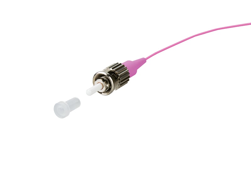 METZ CONNECT - OpDAT Pigtail ST-PC OM4 violett 2,0 m
