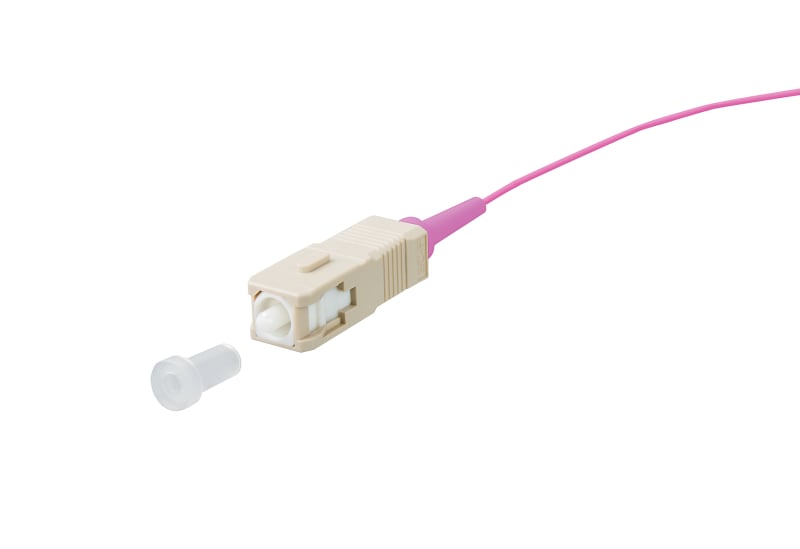 METZ CONNECT - OpDAT Pigtail SC-PC OM4 violett 2,0 m
