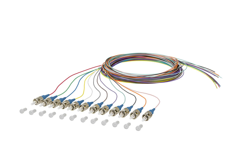 METZ CONNECT - OpDAT Pigtail ST-UPC OS2 0,9 mm 12 Farben 2,0 m