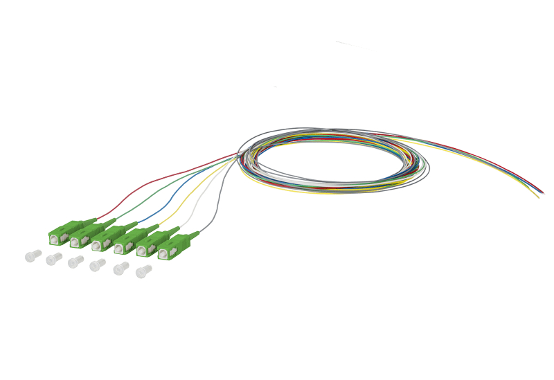 METZ CONNECT - OpDAT Pigtail SC-APC 0,9mm STBOS2 2m 6Frb/890842Q1CA20-6