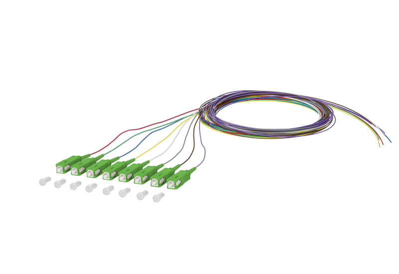 METZ CONNECT - OpDAT Pigtail SC-APC 0,9mm STBOS2 2m 8Frb/890842Q1CA20-8