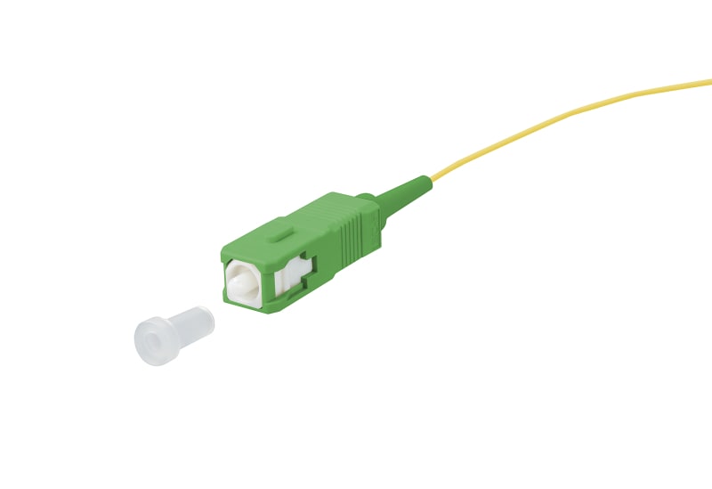 METZ CONNECT - OpDAT Pigtail SC-APC OS2 gelb 2,0 m