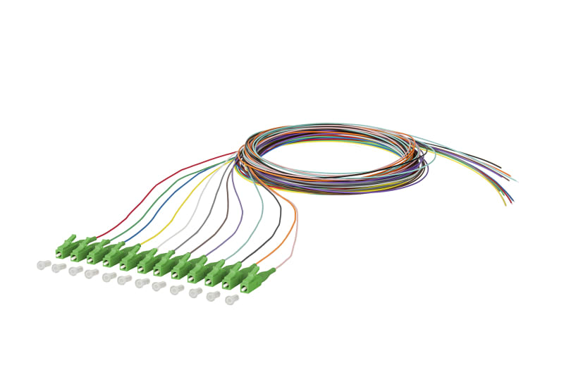 METZ CONNECT - OpDAT Pigtail LC-APC OS2 0,9 mm 12 Farben 2,0 m