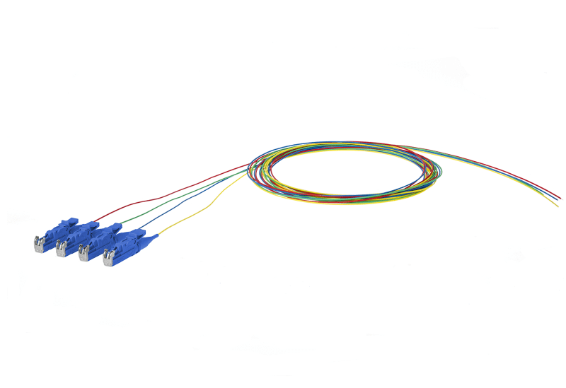 METZ CONNECT - OpDAT Pigtail E2000 0,9mm STB OS2 2m 4Frb/890842Q1MO20-4