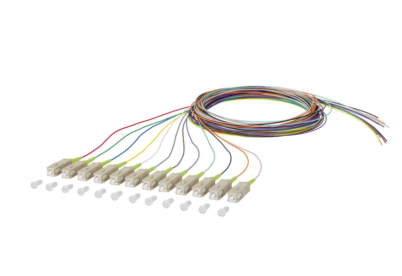 METZ CONNECT - OpDAT Pigtail SC-PC OM5 Kompaktader 12 Farben 2,0 m