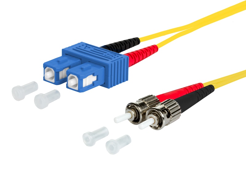 METZ CONNECT - OpDAT PK SC-D/2xST E9/125 OS2 BR 2x2,0 mm gelb 1,0 m