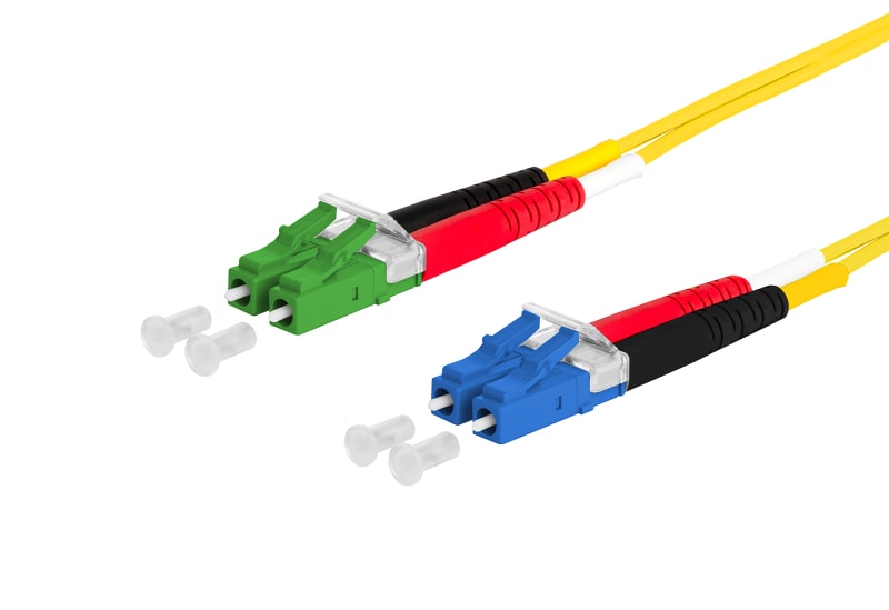 METZ CONNECT - OpDAT PK LC-D/LC-D APC E9/125 OS2 BR 2x2,0 mm gelb 2,0 m
